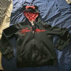 Minnie Mouse ears hooded sweatshirt